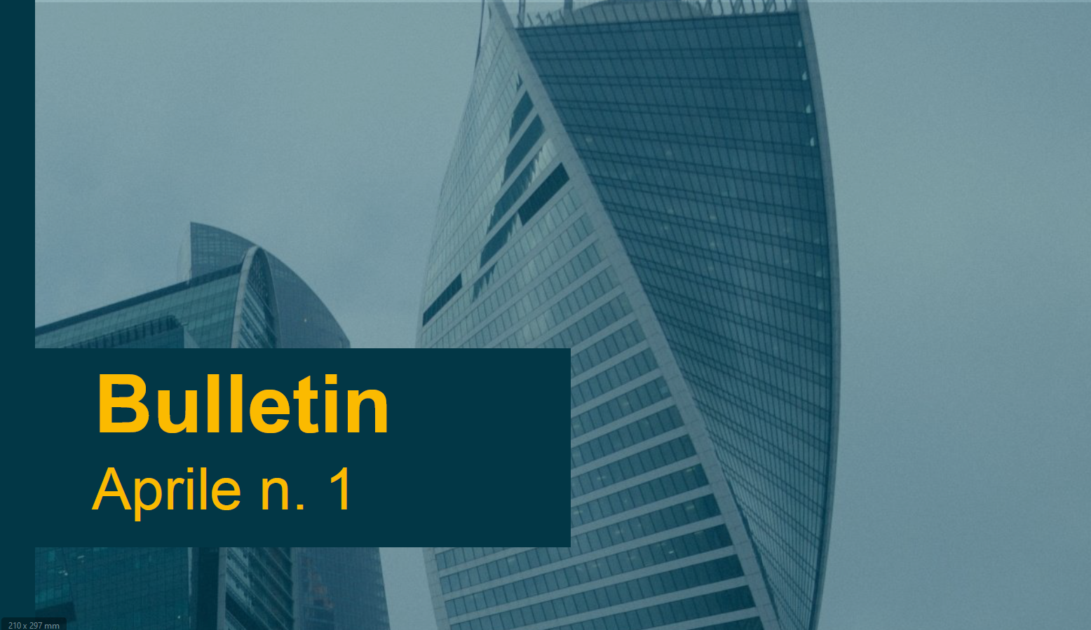 Bulletin aprile